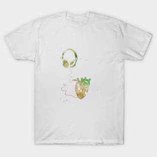 Headphones with Heart T-Shirt